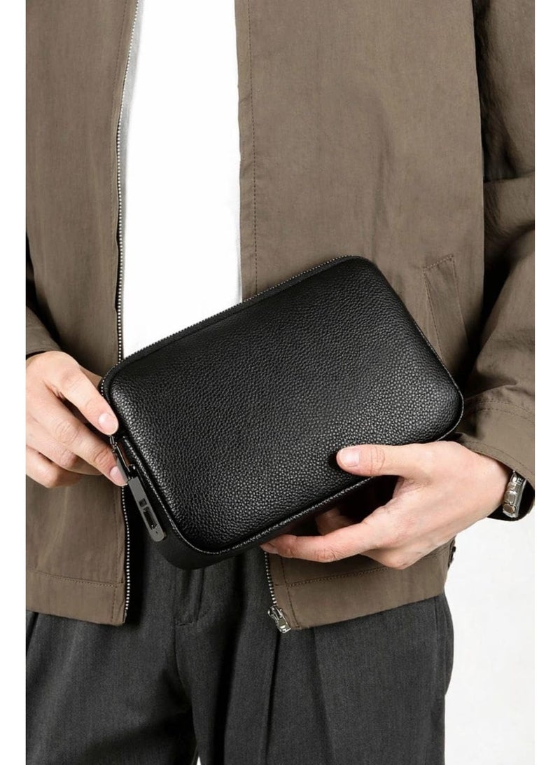 Unisex Smart Fingerprint Lock Hand bag with Anti-Theft Technology - 2-Zipper Security, 10-Fingerprint Capacity, Handle , Compatible with Smartphones/Tablets/Laptops - Image 2